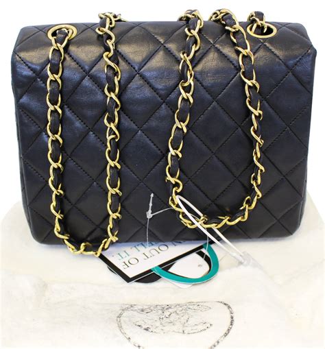 chanel black leather crossbody|chanel crossbody price.